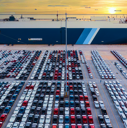 Automobile export port